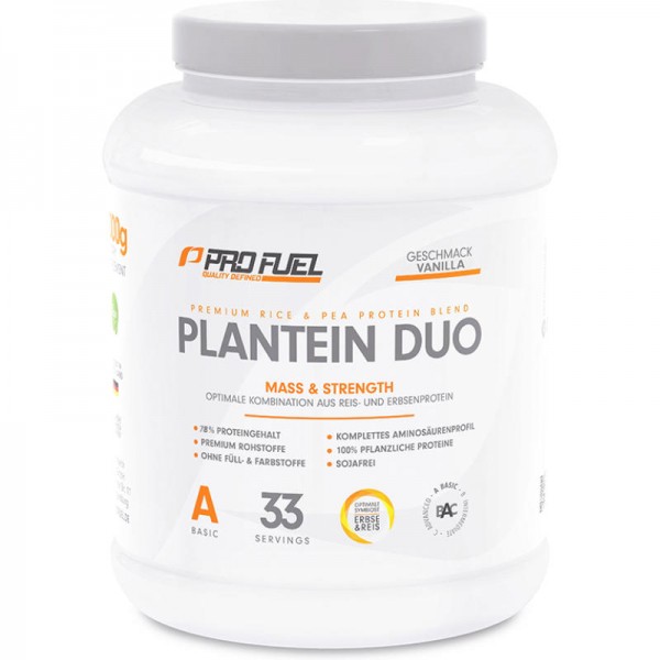 Plantein Duo Proteinpulver, 1kg - ProFuel
