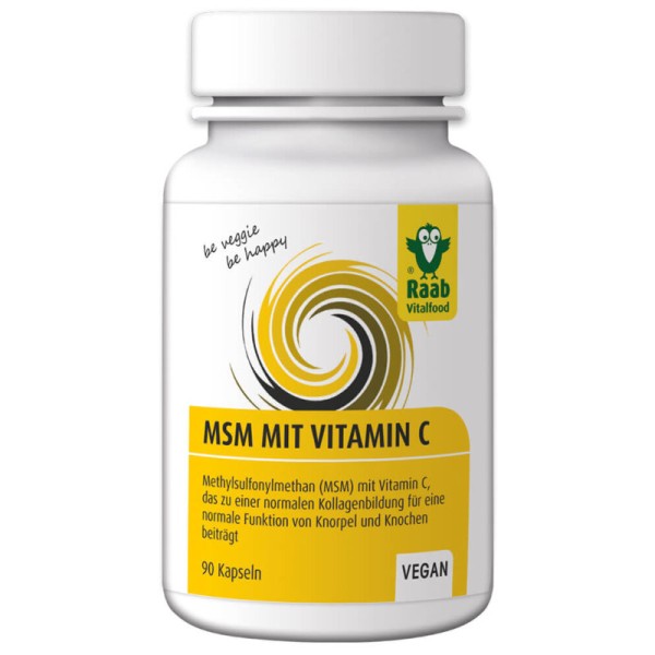 MSM mit Vitamin C, 90 Kapseln - Raab