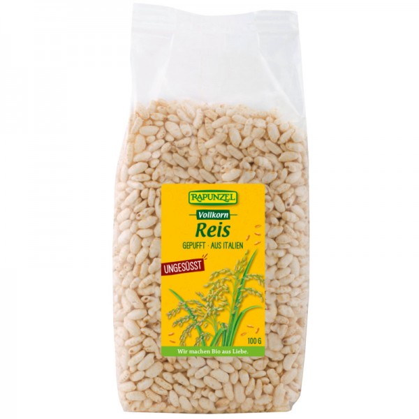 Vollkorn Reis gepufft ungesüsst Bio, 100g - Rapunzel