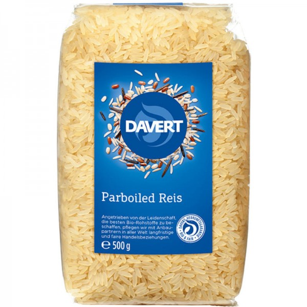 Parboiled Reis Bio, 500g - Davert