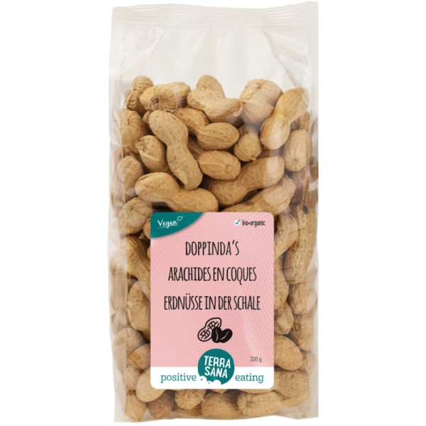 Erdnüsse in der Schale geröstet Bio, 330g - TerraSana