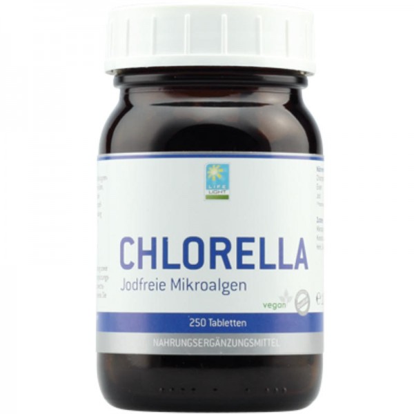 Chlorella Mikroalgen Tabletten, 250 Stück -  Life Light