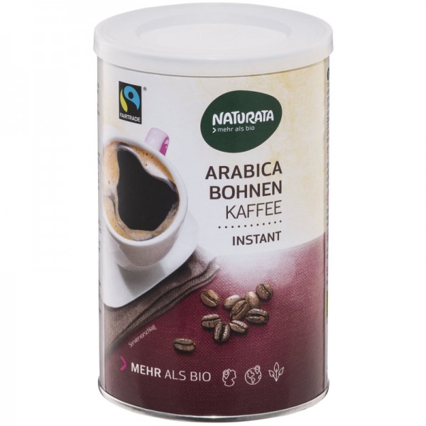 Arabica Bohnen Kaffee Instant Bio, 100g - Naturata
