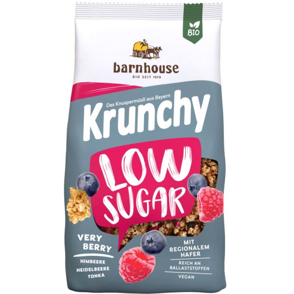 Krunchy Low Sugar Very Berry  Bio, 375g - Barnhouse