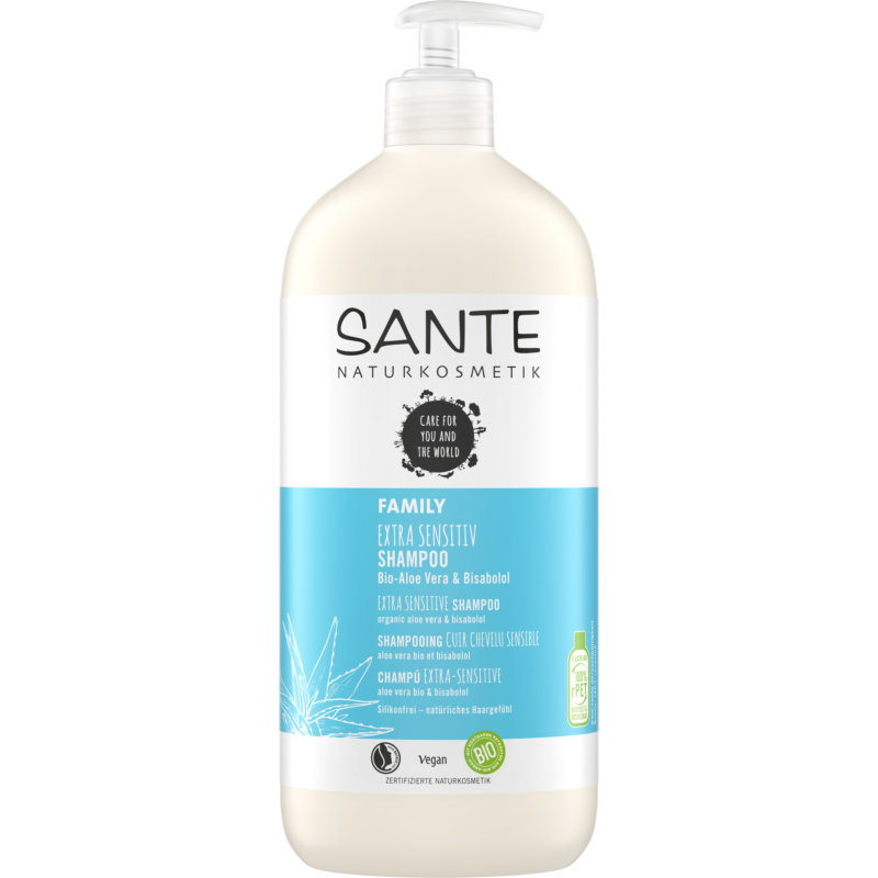 Extra - Sensitiv Sante Mr. - Switzerland Shampoo Vegan Vegan Bio-Aloe | Vera Onlineshop Family 950ml Bisabolol, No.1 &