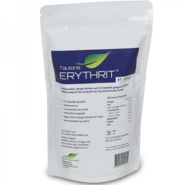 Erythrit Beutel, 1kg - Tautona