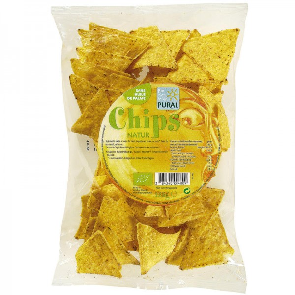 Mais Chips Natur Bio, 125g - Pural