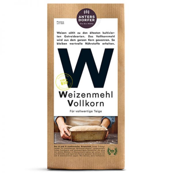 Vollkorn Weizenmehl Bio, 1kg - Antersdorfer