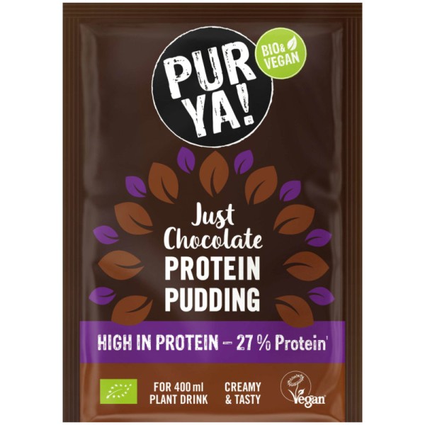 Just Chocolate Protein Pudding Bio, 46g - PUR YA!