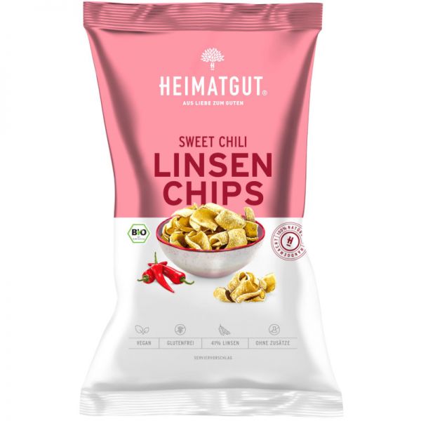 Linsen Chips Sweet Chili Bio, 75g - Heimatgut