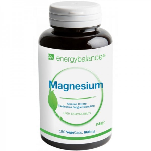 Magnesium Citrat 105mg, 180 VegeCaps - Energybalance