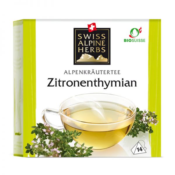 Zitronenthymian Tee Bio, 14x1g - Swiss Alpine Herbs