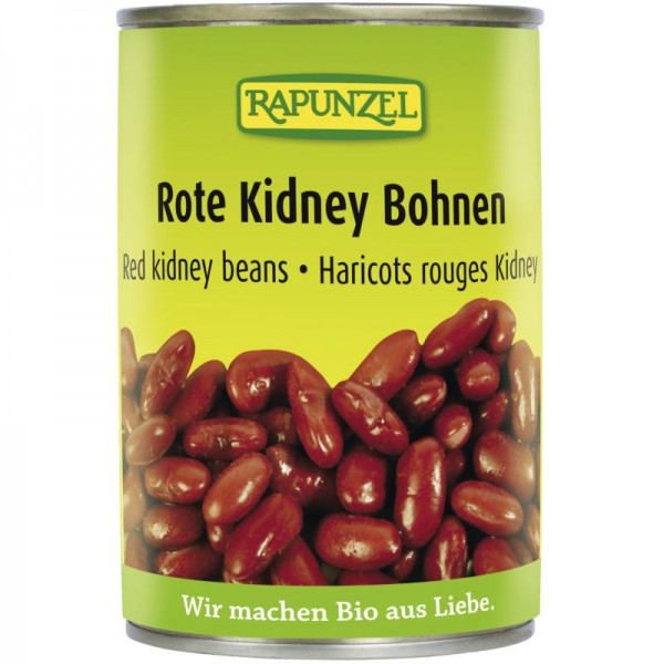 Rote Kidney Bohnen in der Dose Bio, 400g - Rapunzel