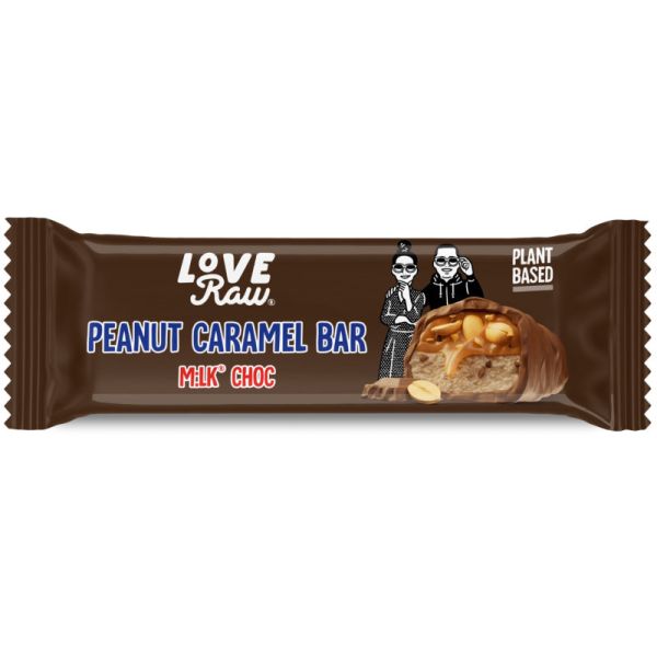 Peanut Caramel Bar, 40g - Love Raw