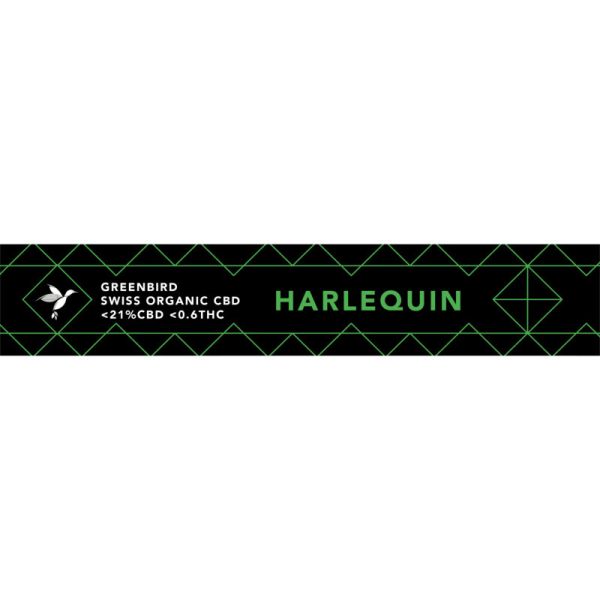 Aromablüten Joint Harlequin <21% CBD, <0.6% THC, 1 Stück - Greenbird