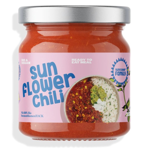 Chili sin Carne Eintopf mit Sonnenblumenhack Bio, 350g - Sunflower Family