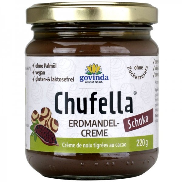 Chufella Erdmandel-Creme Schoko Bio, 220g - Govinda