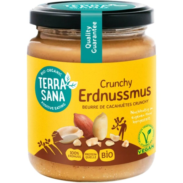Crunchy Erdnussmus Bio, 250g - TerraSana