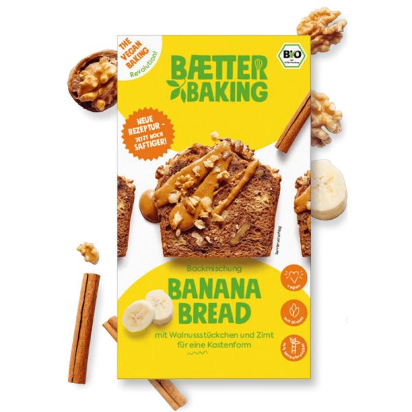 Banana Bread Backmischung Bio, 309g - Baetter Baking