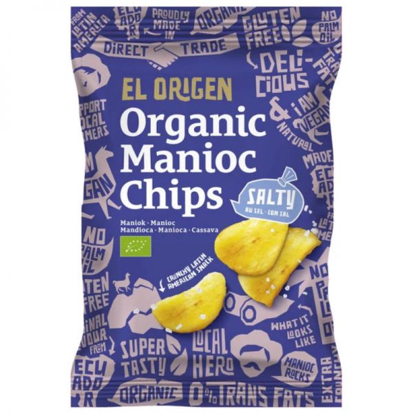 Manioc Chips salty Bio, 60g - El Origen