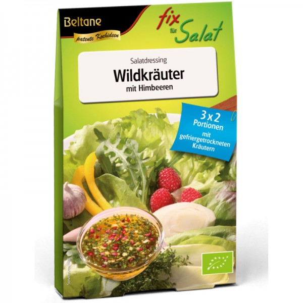 Fix für Salat Wildkräuter mit Himbeeren Bio, 27g - Beltane