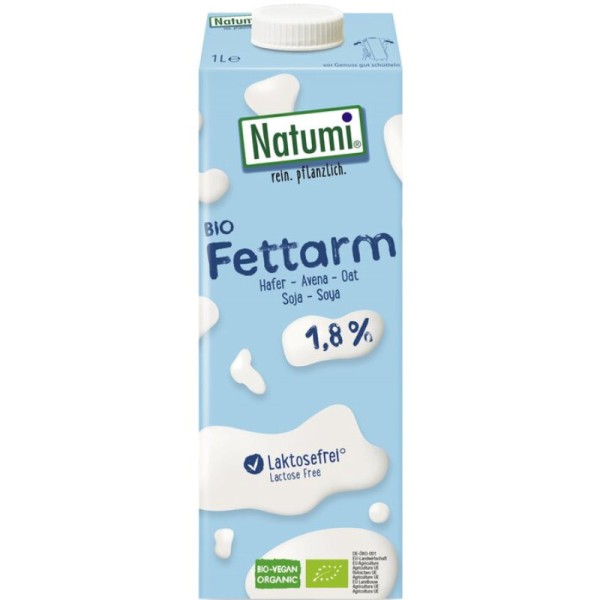Fettarm Hafer & Soya Bio, 1 L - Natumi