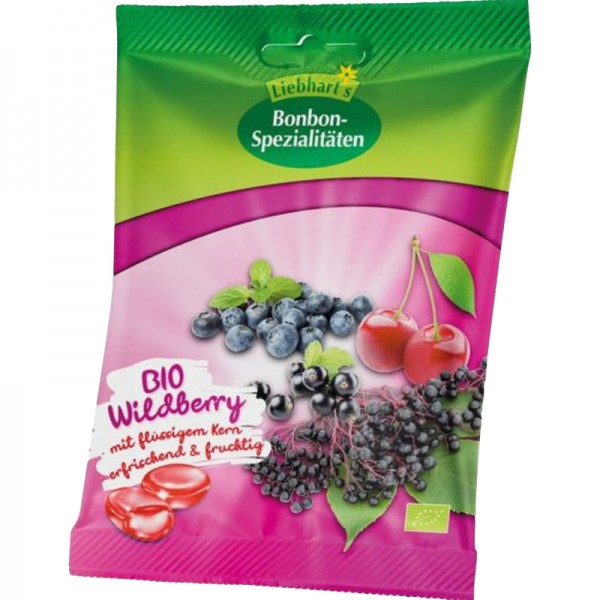 Wildberry mit flüssigem Kern Bio, 100g - Liebhart's