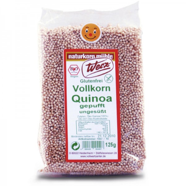 Vollkorn Quinoa gepufft ungesüsst Bio, 125g - Werz