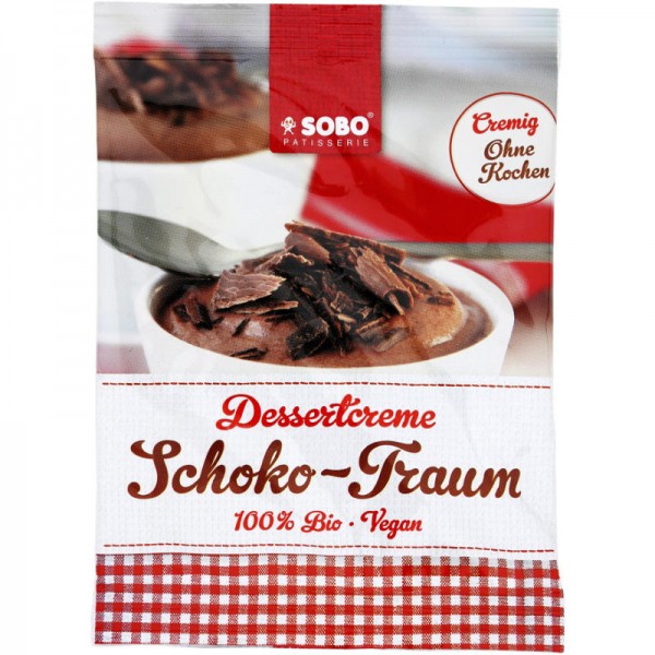 Schoko-Traum Dessertcreme Bio, 74g - Sobo Naturkost