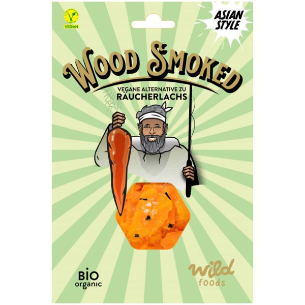 Wood Smoked vegane Alternative zu Lachs Asia Style, 130g - Wild Foods