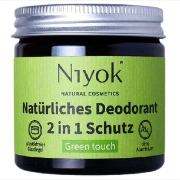 Green Touch Natürliches Deodorant 2 in 1 Schutz, 40ml - Niyok
