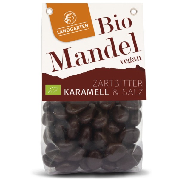 Mandel Zartbitter Karamell & Salz Bio, 170g - Landgarten