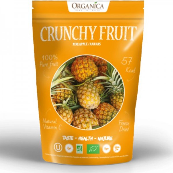 Crunchy Fruit Pineapple Bio, 16g - Organica