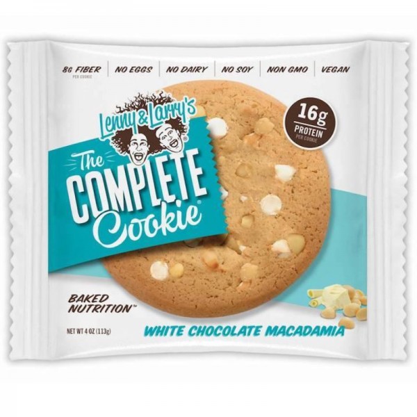 The Complete Cookie White Chocolaty Macadamia 14g Protein, 113g - Lenny & Larry's