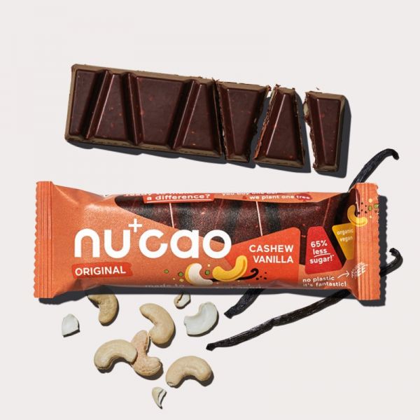 nucao Cashew Vanilla Bio, 40g - the nu company