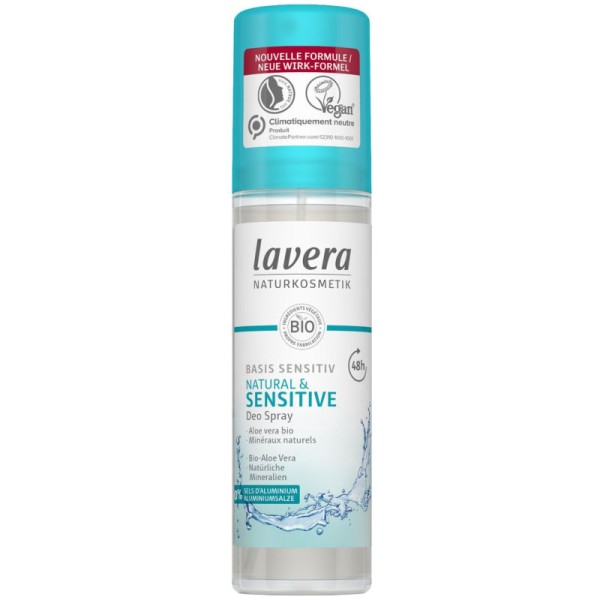 48h Deo Spray basis sensitiv, 75ml - Lavera