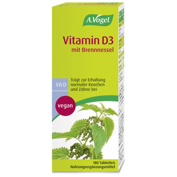 Vitamin - D3 mit Brennnessel, 180 Stk. - A. Vogel