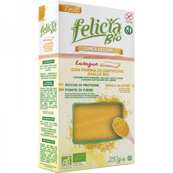 Gelbe Linsen Lasagne Bio, 250g - Felicia