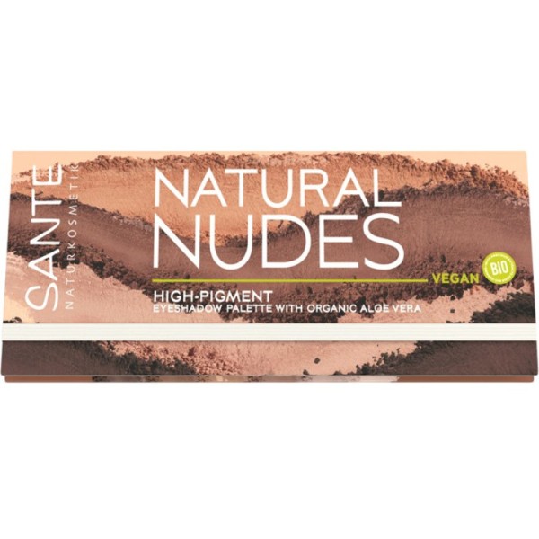 Natural Nudes High-Pigment Eyeshadow Palette, 6g - Sante