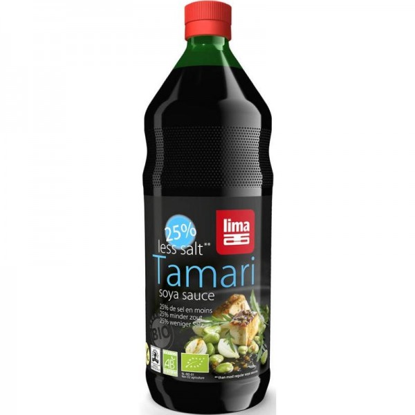 Tamari soya sauce 25% weniger Salz Bio, 1L - Lima