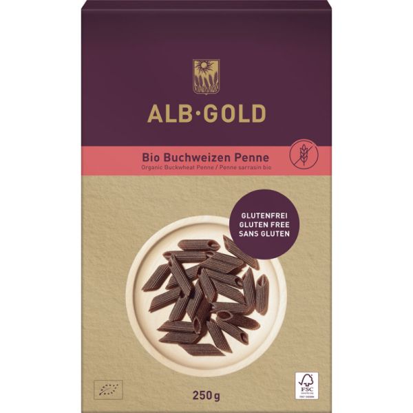 Buchweizen Penne Bio, 250g - Alb-Gold