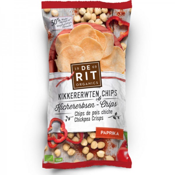 Kichererbsen-Chips Paprika Bio, 75g - De Rit