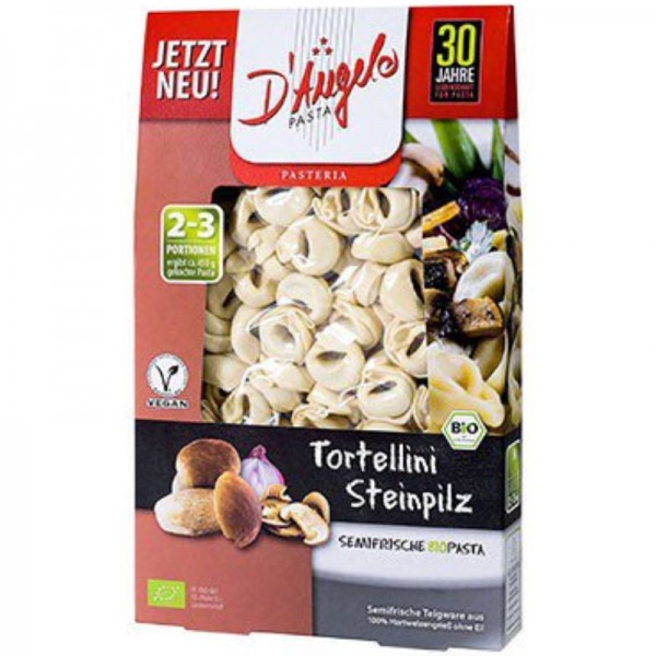 Tortellini Steinpilz Bio, 250g - D'Angelo Pasta