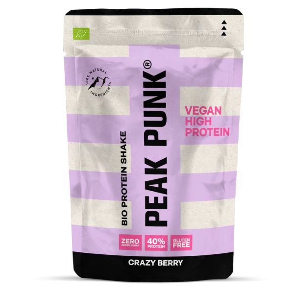 High Protein Shake Crazy Berry Bio, 250g - Peak Punk