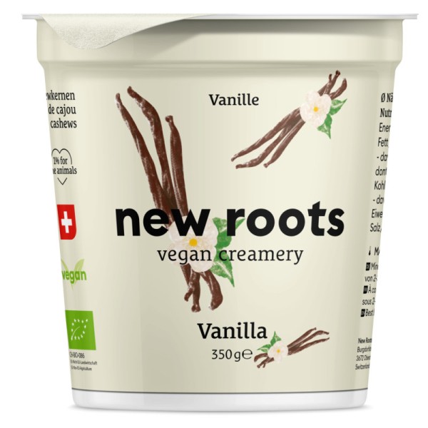 Pflanzliche Alternative zu Vanille Joghurt Bio, 350g - New Roots