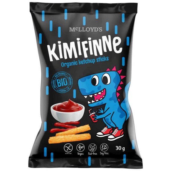 Kimifinne Mais Sticks Ketchup Bio, 30g - McLloyd´s