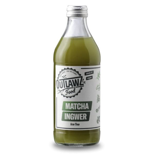 Matcha-Ingwer Eistee, 330ml - Outlawz Food