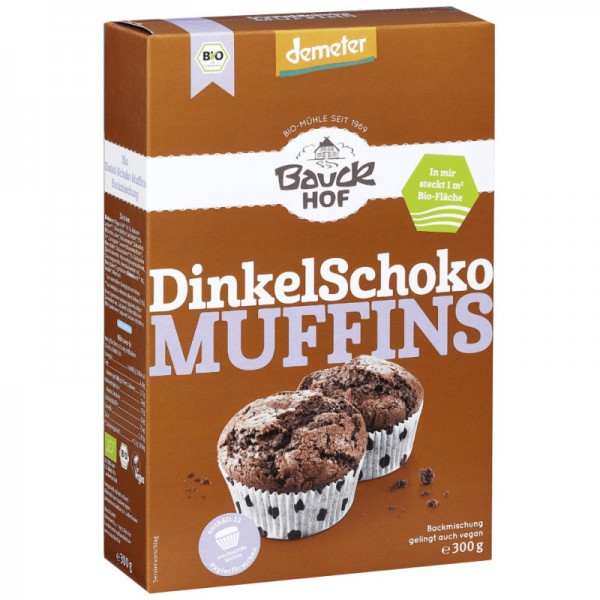 Dinkel Schoko Muffins Backmischung Demeter, 300g - Bauckhof