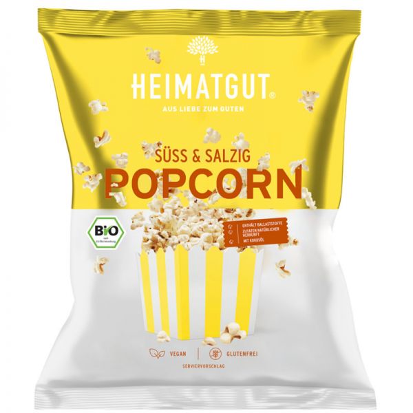 Popcorn Süss & Salzig Bio, 90g - Heimatgut