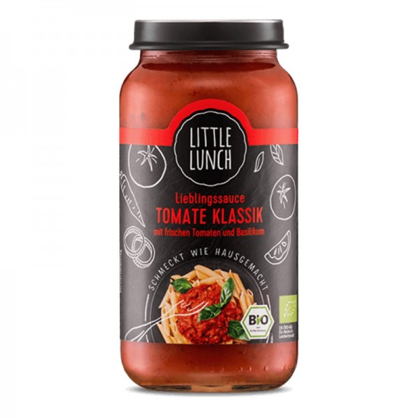 Lieblingssauce Tomate Klassik mit frischen Tomaten & Basilikum Bio, 250g - Little Lunch